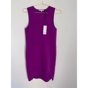 HELMUT LANG Asymmetric Tank Dress In Ultraviolet Size Medium NWT